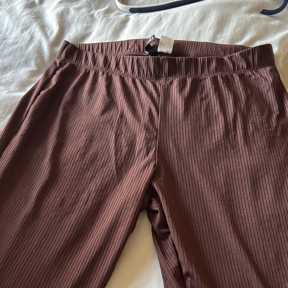 Divided Brown Boot Cut Pants - Picture 2 of 3